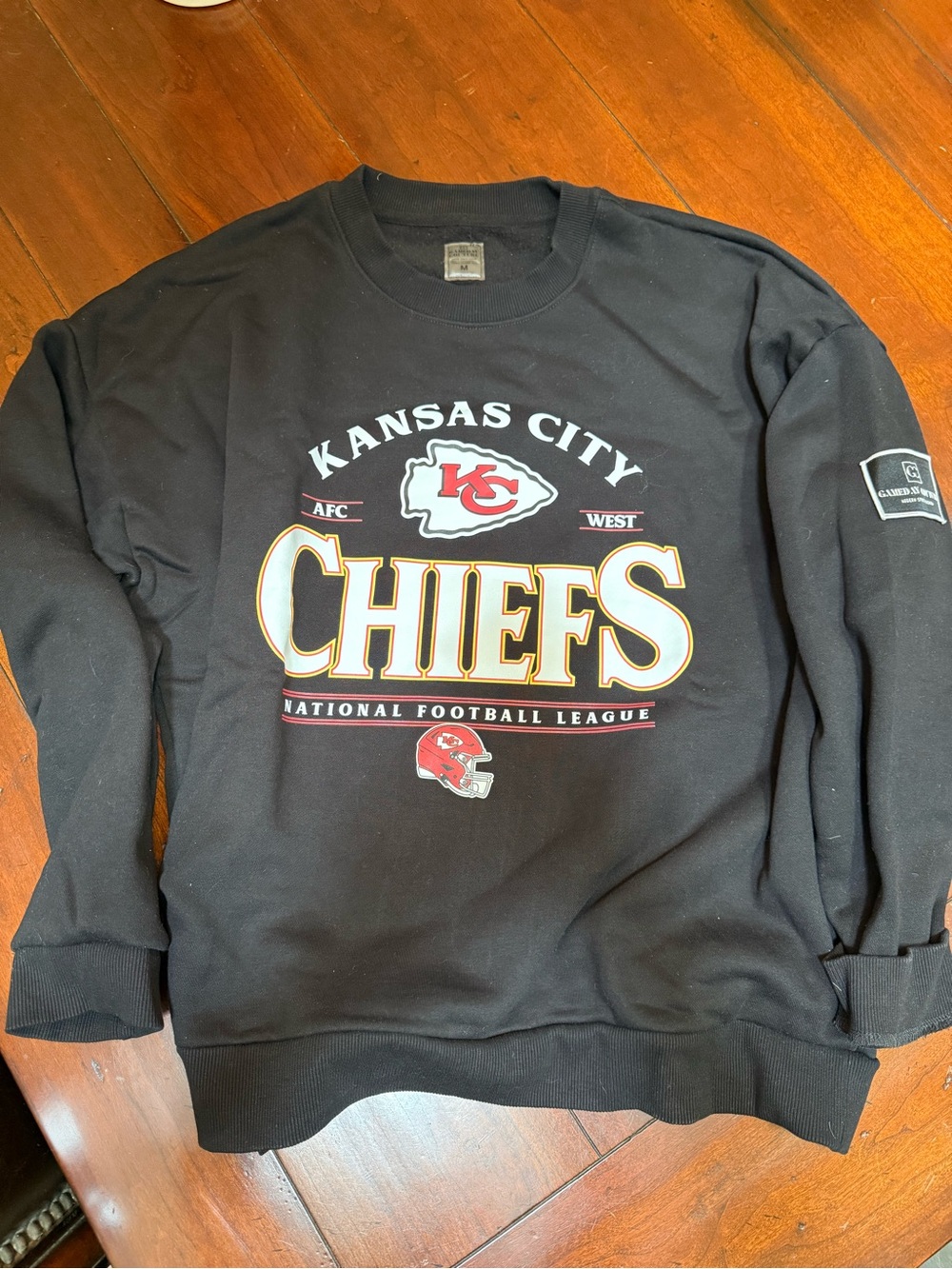 Kansas City Chiefs Black Crewneck Sweatshirt